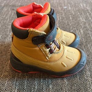 Stride Rite Yellow and Tan Kids Boots